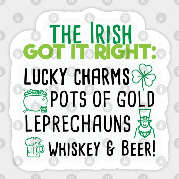 Lucky Irish Charms Sticker by FUNNYTIMES